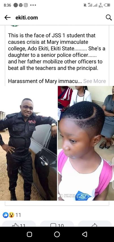 See Picture of Jss1 Student That Sued Ekiti Government for N15m - Education  - Nigeria