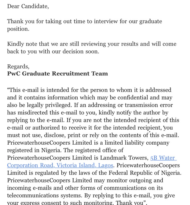 Pwc Graduate Recruitment 2021 Jobs Vacancies 87 Nigeria