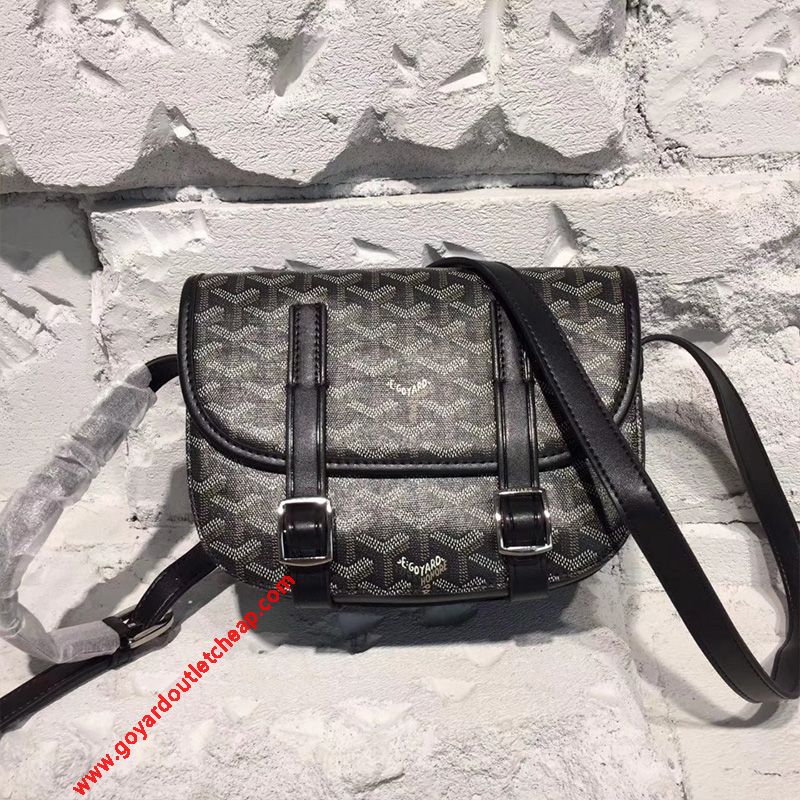Shop - Goyard Goyardine Belvedere Medium Messenger Bag Black