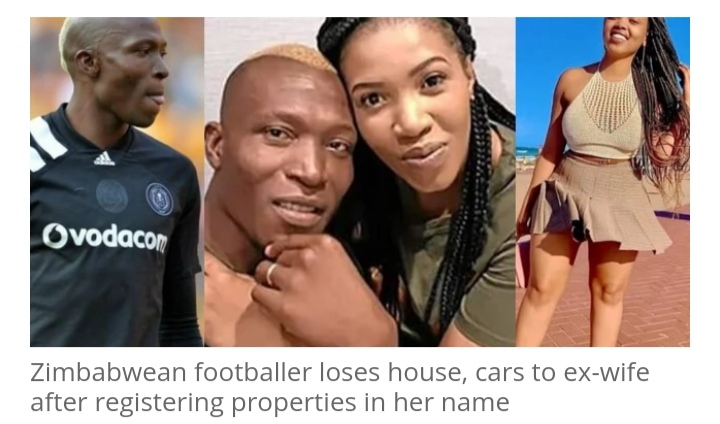 Zimbabwe International Footballer Tendai Ndoro has reportedly gone bankrupt after losing all his properties to his ex-wife following their divorce
