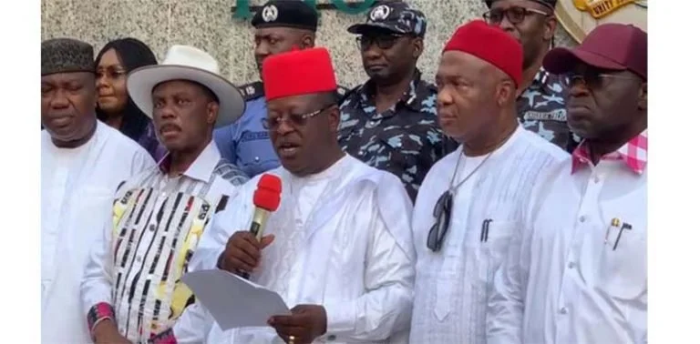  South-East Governors’ Forum to meet with the Federal Government concerning the case of the leader of the Indigenous People of Biafra, Nnamdi Kanu.