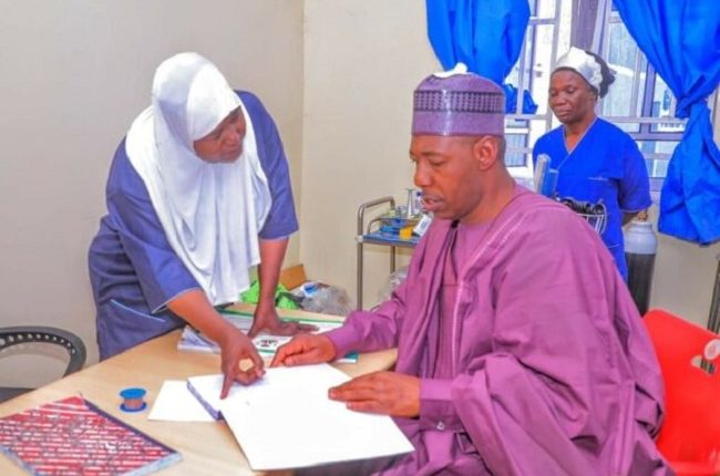 Gov Zulum Disguises, Discovers Govt Hospital Where Officials Extort Patients For Free Treatment