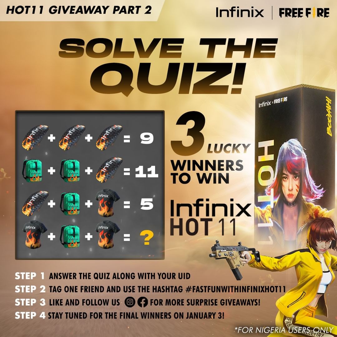 FREE Rewards Free Fire x Infinix Collaboration, Free Fire New Event