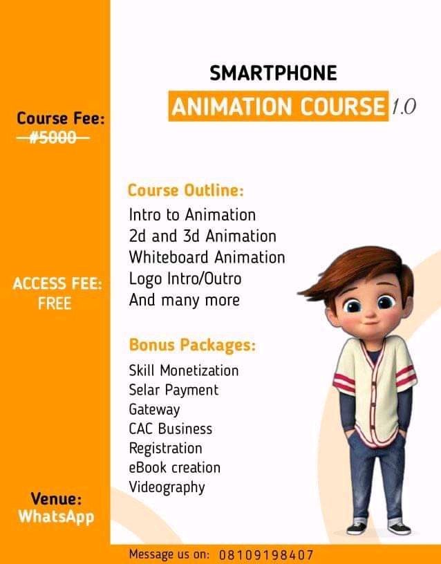 Learn Animation Free! And Start Making Money Online - Art, Graphics & Video  - Nigeria