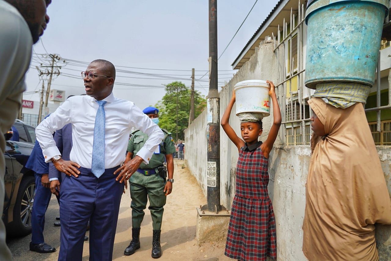SANWO-OLU GIVES HOPE, OFFERS LIFELINE FOR TWO OUT-OF-SCHOOL GIRLS