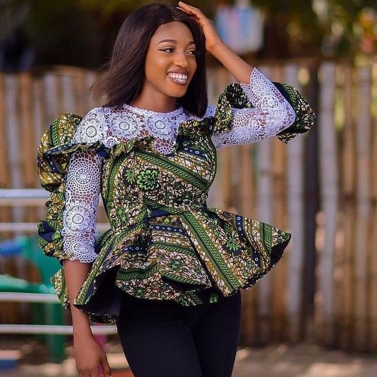 Latest Ankara Tops For Every Charming Ladies-2023 Designs