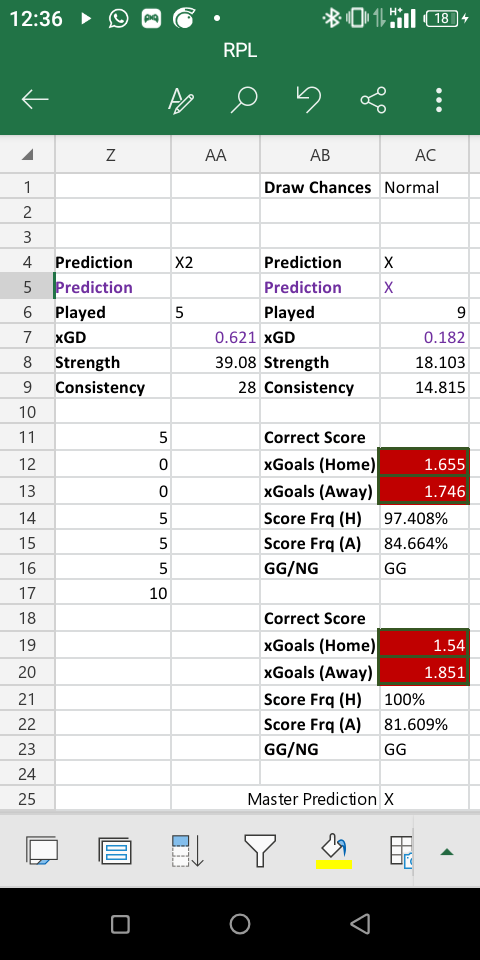 Need a formula to use for scoring predictions for Premier League games. :  r/excel