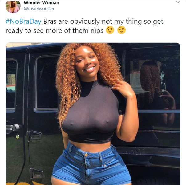 nobra Day Nigerian Slay Queens With 'heavy Boobs' Trends On