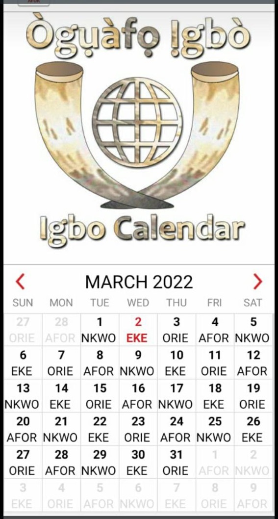 the-four-market-days-in-igbo-land-igbo-calendar-2022-culture-nigeria