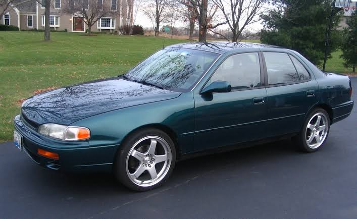 green 1996 camry ad