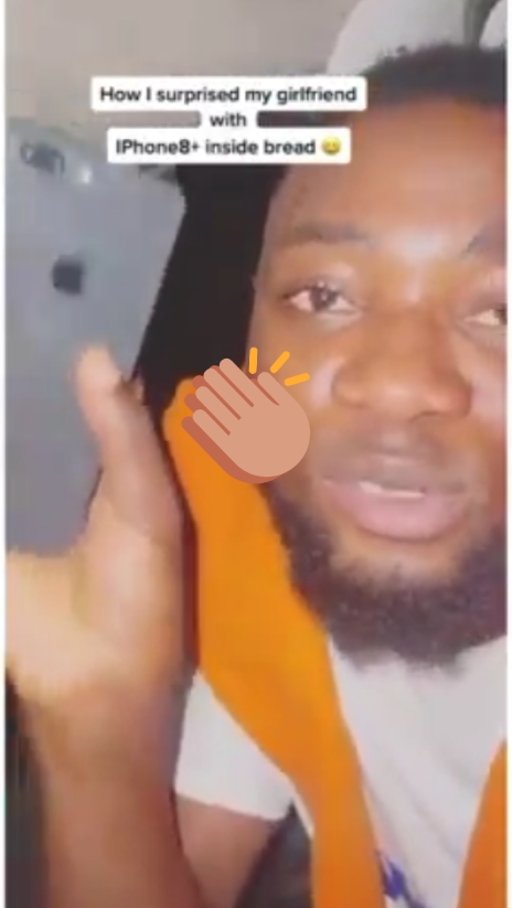 Man Surprises His Lover With Gift Of iPhone 8+ Tucked In A Bread (Photos, Video) 15569595_incollage20220611140107926_jpeg39d8baa7761d1db574cac432ddaa13b9