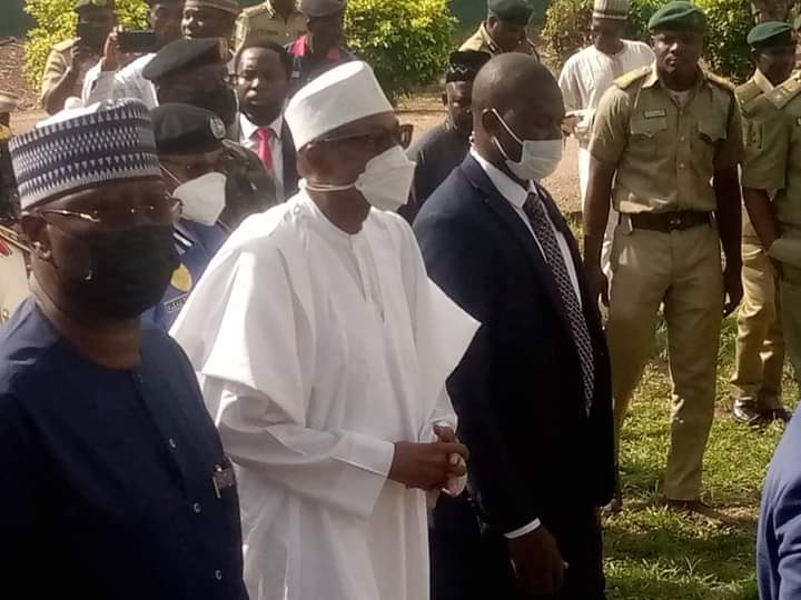 President Muhammadu Buhari Visits Kuje Prison After the Attack
