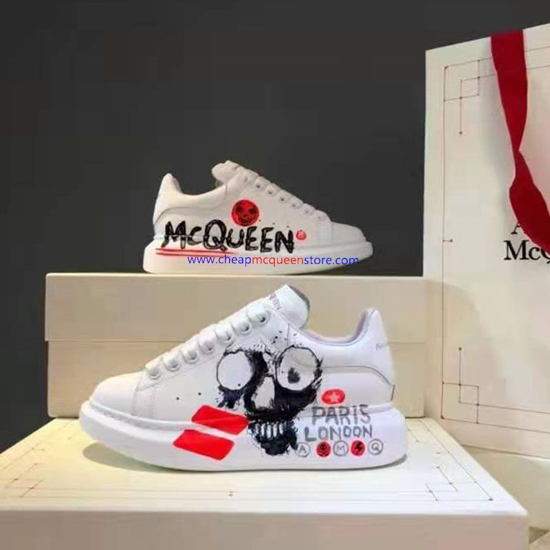 Shop - Alexander Mcqueen Oversized Sneakers With Graffiti Logo Black -  Fashion/Clothing Market - Nigeria