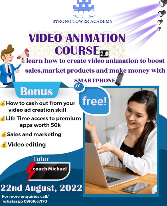 FREE VIDEO ANIMATION TRAINING.... GRAB THIS LIFE CHANGING OPPORTUNITY NOW!  - Art, Graphics & Video - Nigeria