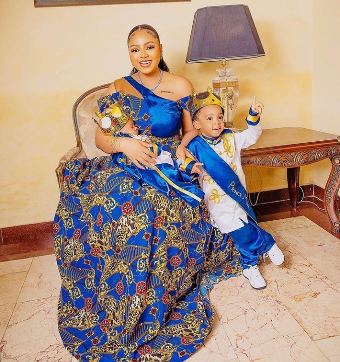 Regina Daniels Excited As Her 2-Month-Old Baby Shows Off His Cute Smile ...