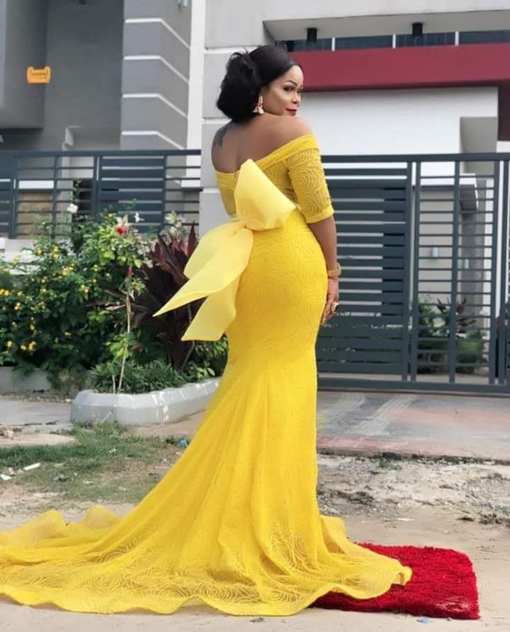 Latest Yellow Lace Styles That Is Trending - Fashion - Nigeria