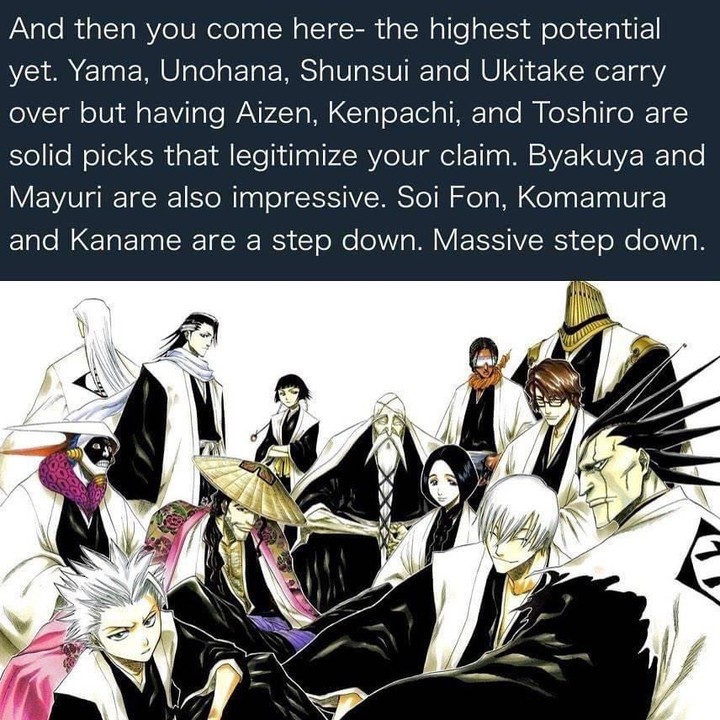 Anime-Only Power List (Please No Manga Spoilers in Comments) (No SAFYW) :  r/bleach