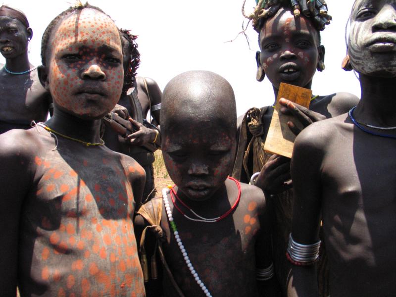 Mursi Tribe Girls With Lip Plates. - Culture - Nigeria