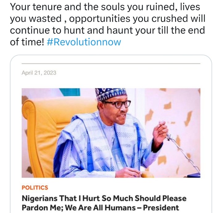 Sowore To Buhari You Dehumanised Us The Souls You Crushed Will Haunt
