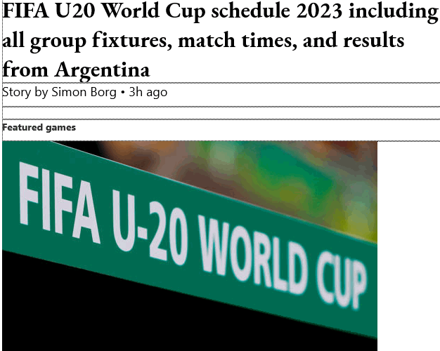 2023 FIFA U20 World Cup table, standings, groups, tiebreakers, and how 3rd  place teams qualified to Round of 16