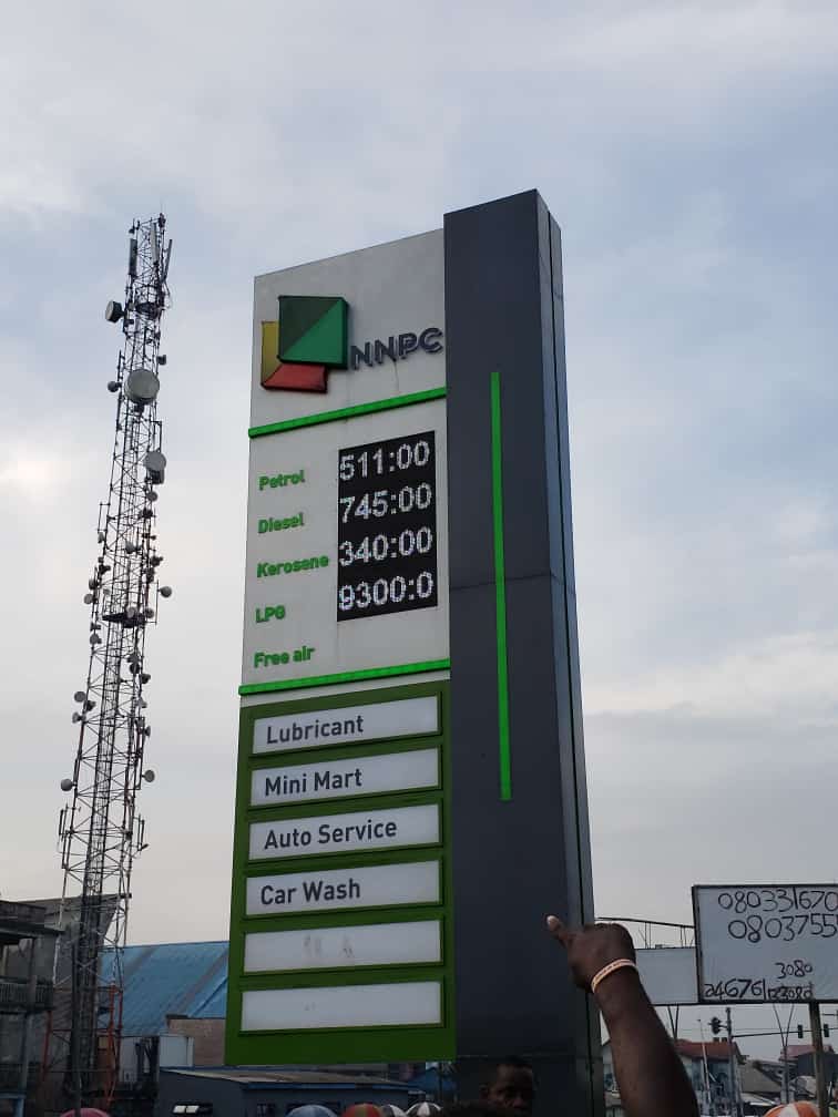 NNPC adjusted it’s pump price for PMS to 511 in Port-harcourt