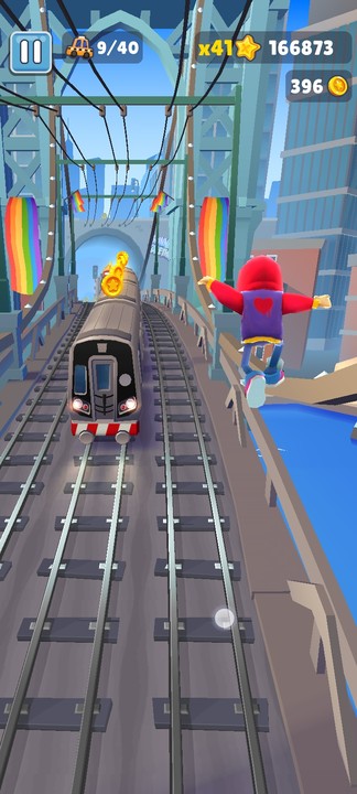 I was invisible in subway surfers!