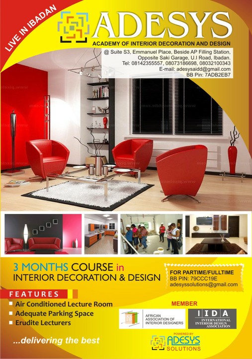 Study Interior Decoration Design In Ibadan Career Nigeria