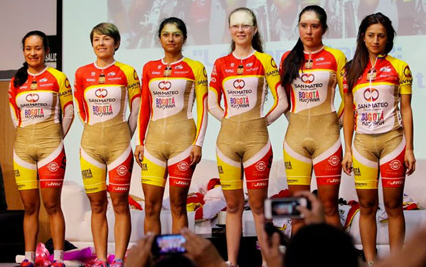 Photo: Colombia's Female Cyclists Unveil “camel Toe” Outfit