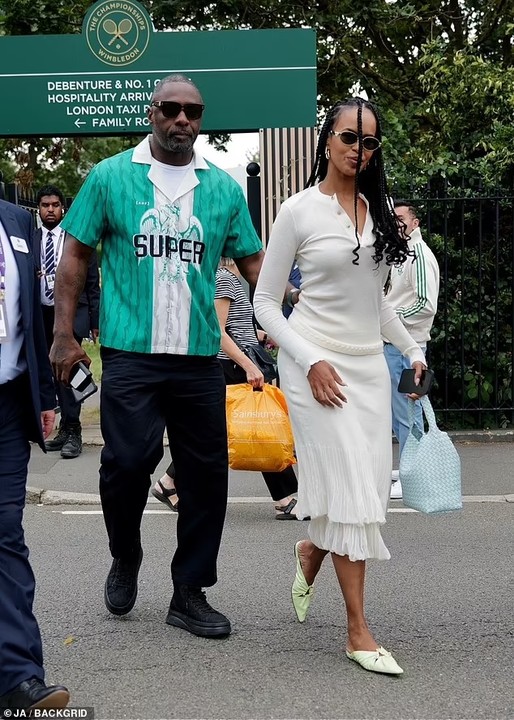 Idris Elba Attends Wimbledon Finals Wearing Custom Super Eagles Jersey ...