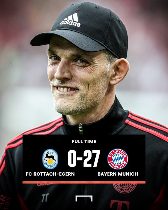Bayern Munich wins 27-0 in first match of preseason