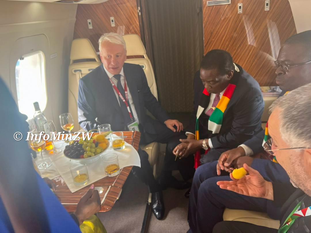 Putin Gifts Zimbabwe President Mnangagwa A New Helicopter (Photos)