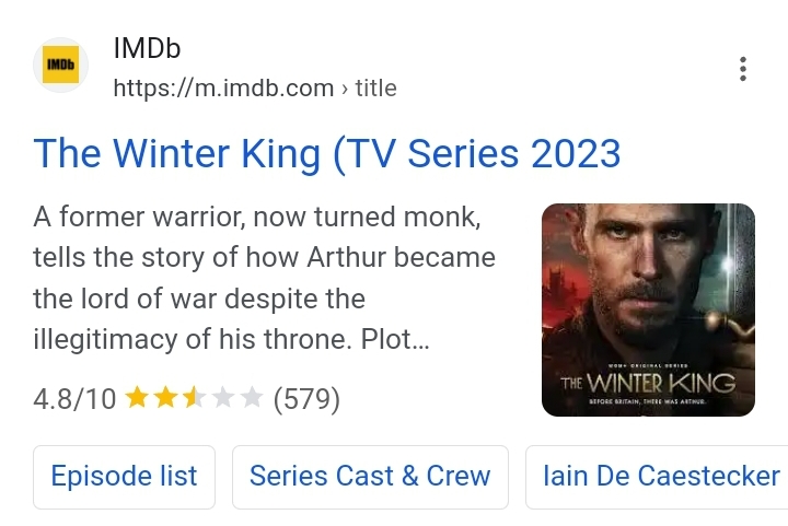 The Winter King (TV Series 2023– ) - IMDb