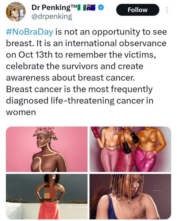NoBraDay: Nigerians Mark No Bra Day 2023 - Health - Nigeria