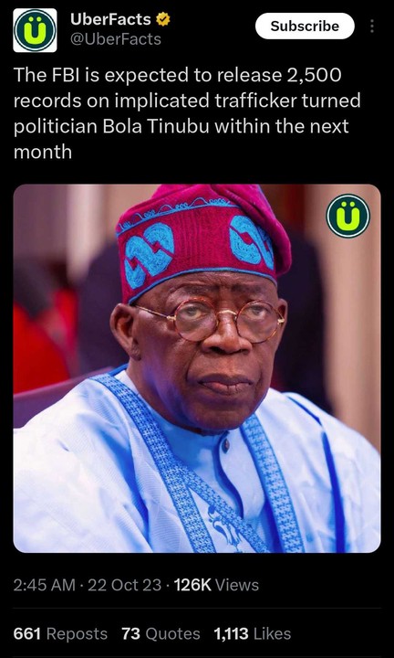 FBI Is Expected To Release 2,500 Records On Tinubu - UberFacts 17793346_tweet1_jpeg6e214c821d946594ad574dd5254f1ba4
