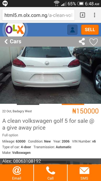 Golf Cars For 130 On Olx...how True? - Car Talk - Nigeria