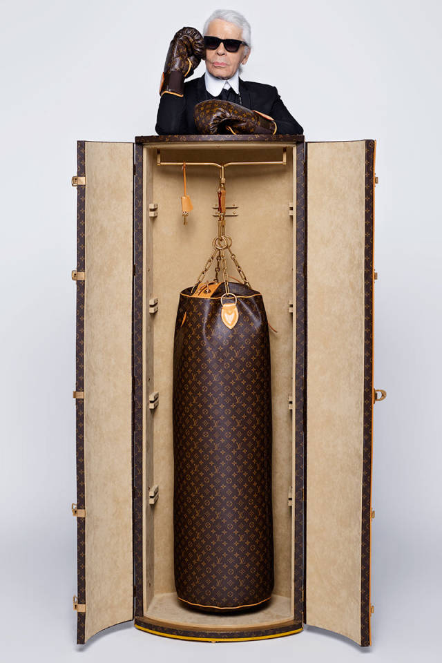 Louis Vuitton Punching Bag, Boxing Gloves, Matt and Case Est. $10,000