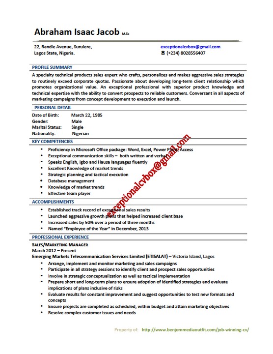 Need A Cv Template Use These Pictures Jobs Vacancies Nigeria