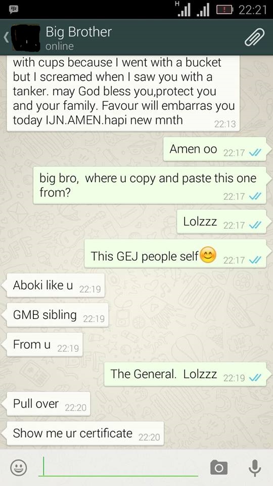 Funny Conversation With My Brother - Jokes Etc - Nigeria