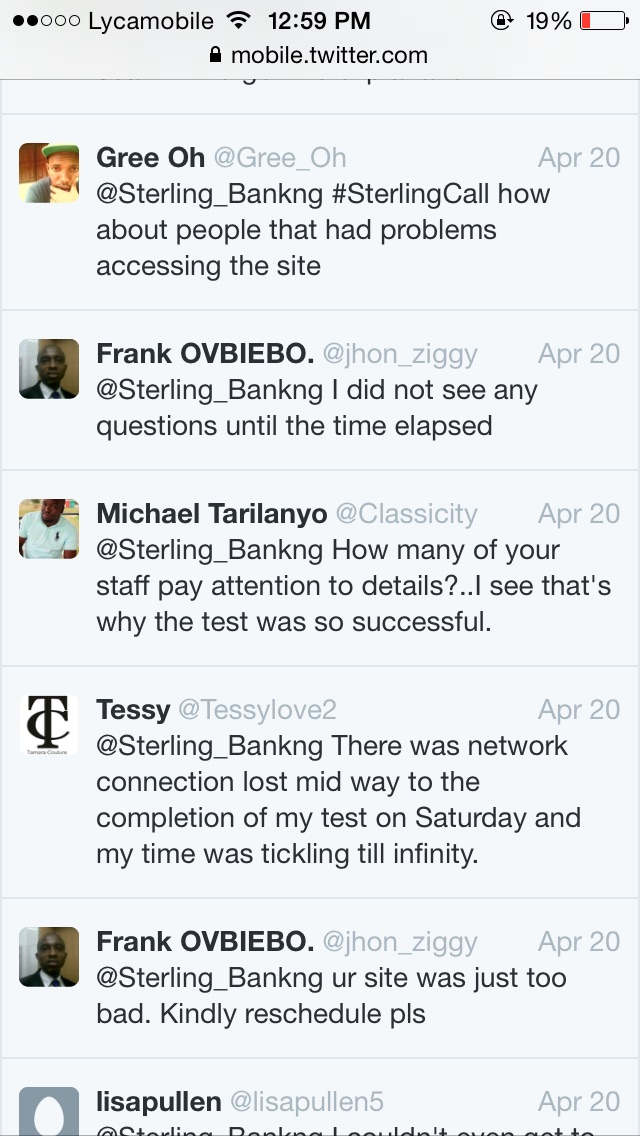 Sterling Bank Aptitude Test Records Mass Failure Jobs Vacancies Nigeria