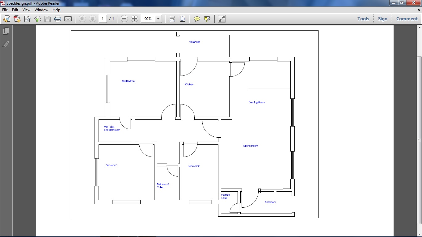3 bedroom flat design plan in nigeria - home design ideas