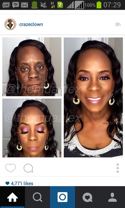 Image result for nigerian mother make up before and after
