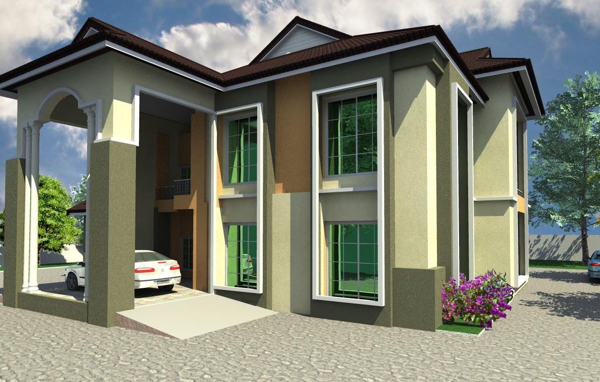 Architectural Design Of 4  Bedroom  Duplex  In Nigeria  