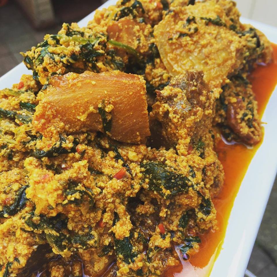 How To Cook Nigerian Egusi Soup With Bitter Leaf (ofe Egusi/obe Efo ...