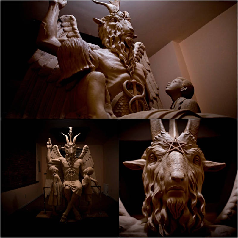 Satanic Temple Unveils Goat-headed Statue In Detroit, U.S - Religion - Nair...