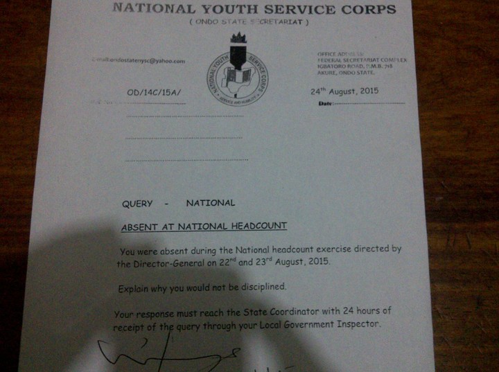 how to write nysc final clearance letter