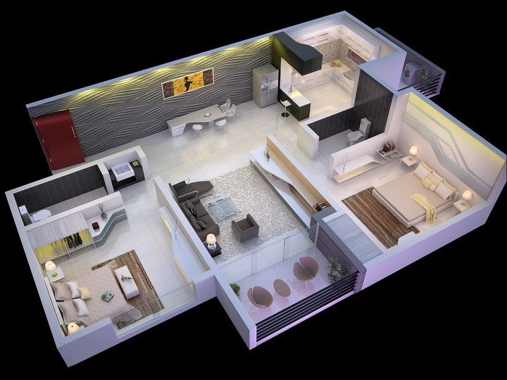 Exclusive!!! | Twenty Two "2" Bedroom House Plan ...