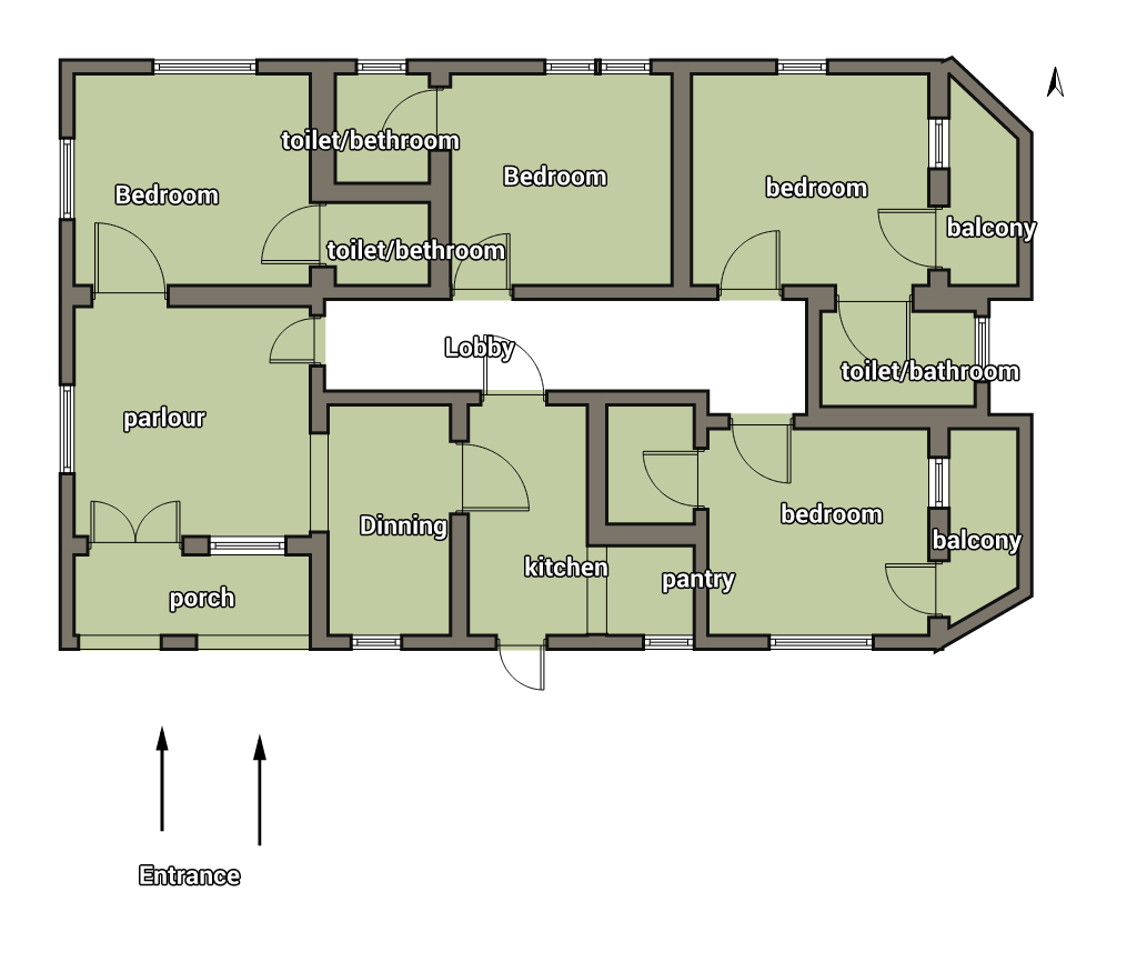 Modern Nairaland Three Bedroom Bungalow Floor Plan In