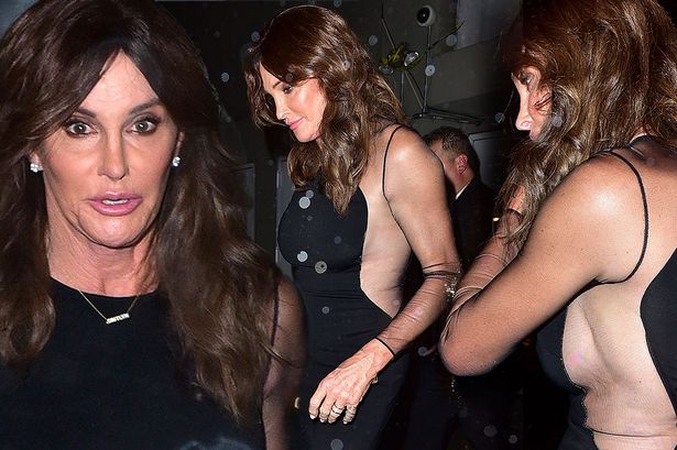 Holy Moly!Caitlyn Jenner Flashes Some Serious Side Boobs In A Little Black ...