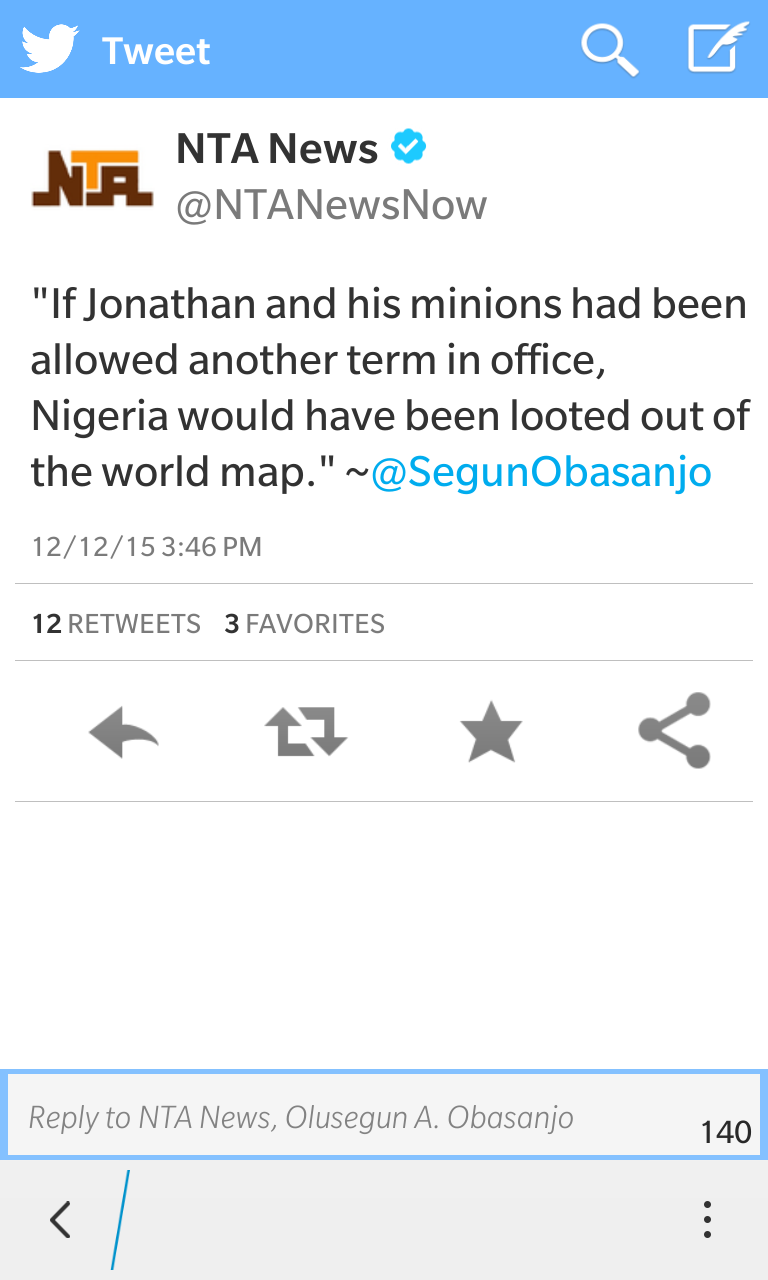 Gej Would Have Looted Nigeria Out Of World Map Obj Politics Nigeria