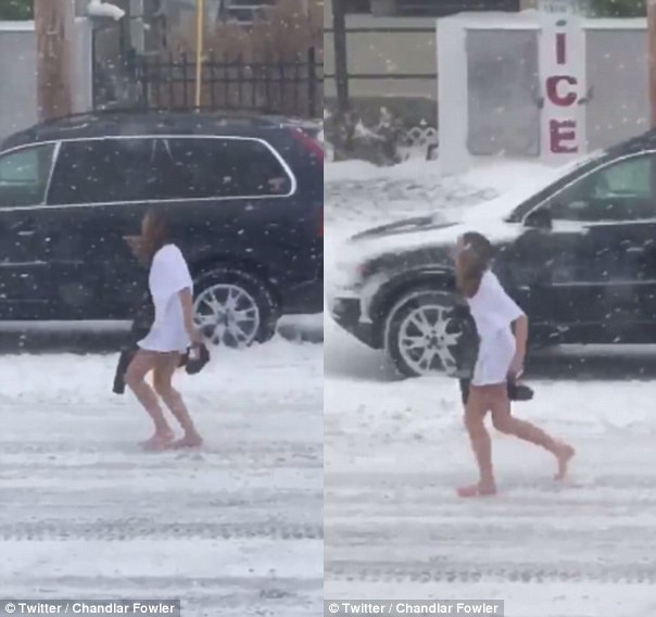Cheating Wife Caught Sneaking Home In The Snow With No 